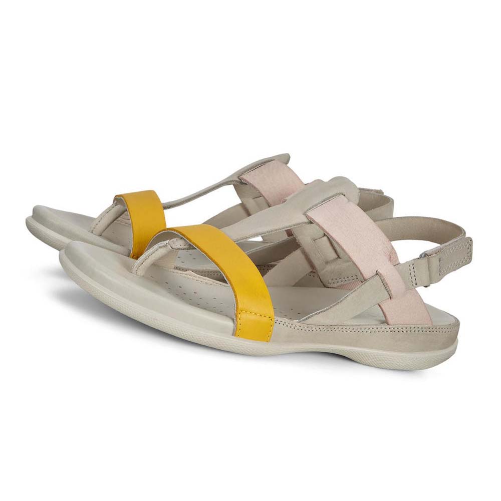 Women's Ecco Flash Sandals Grey / Orange | Canada 176LIS